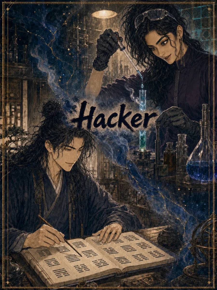 Hacker (偏印) character card — chemistry researcher and classical-studies scholar