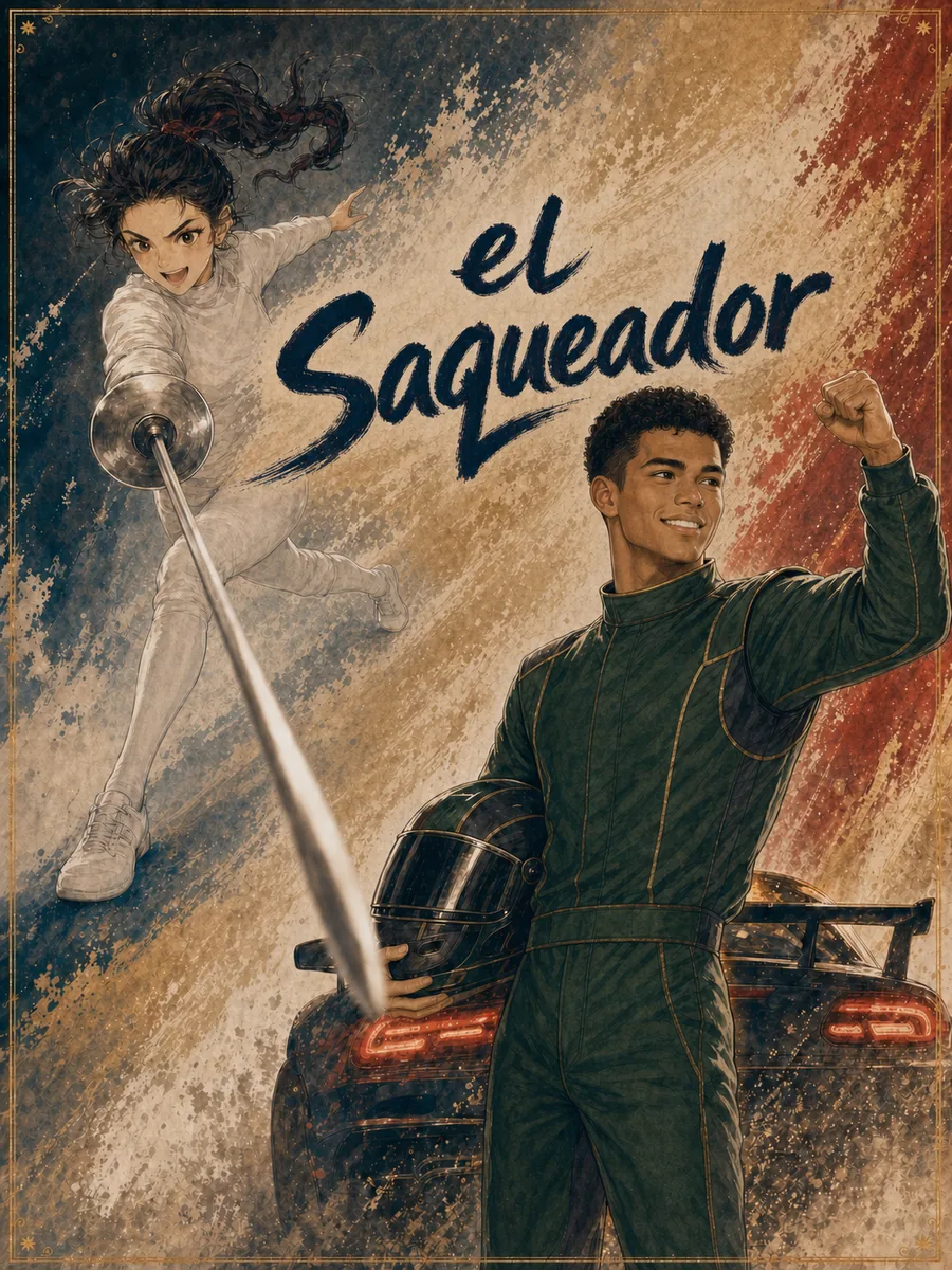 el Saqueador (劫财) carta de arquetipo — esgrimista y piloto de carreras