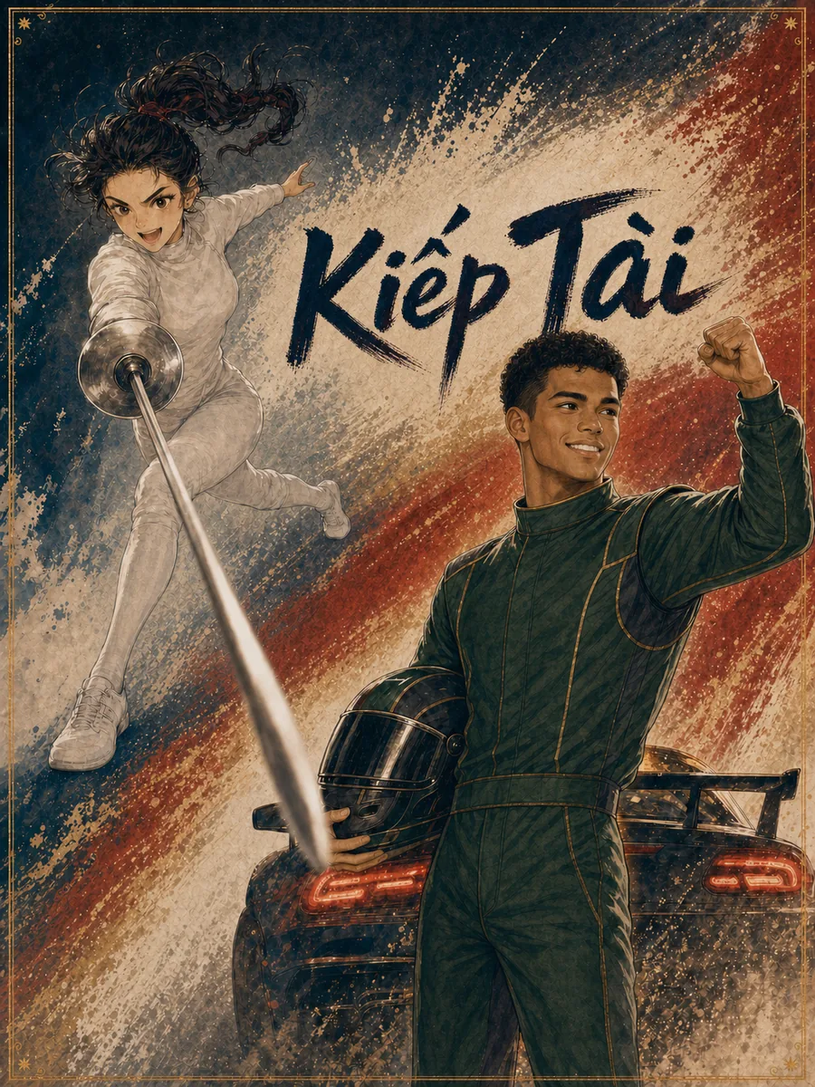Kiếp Tài (劫财) thẻ nhân vật — vận động viên đấu kiếm và tay đua
