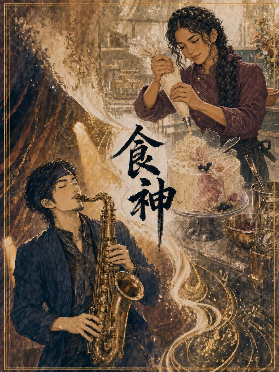 食神 人物卡 — 爵士薩克斯風手與甜點師