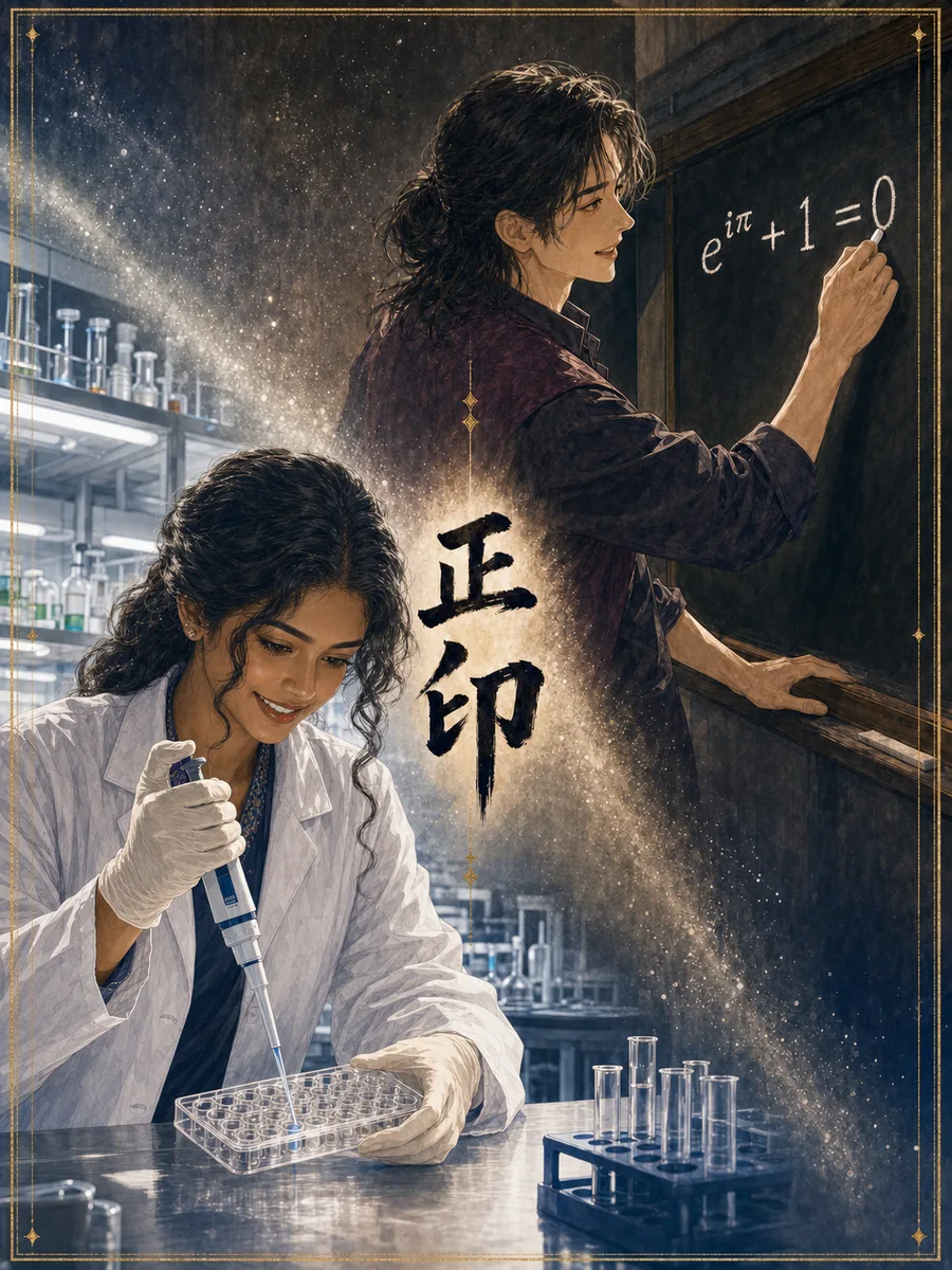 正印 人物卡 — 生命科學研究員與數學家